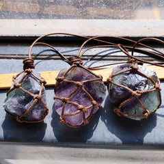 Fluorite Crystal Necklace