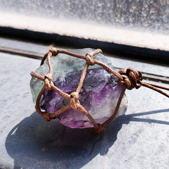 Fluorite Crystal Necklace