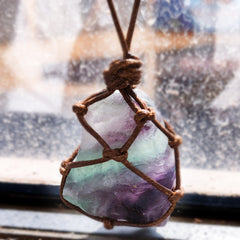 Fluorite Crystal Necklace