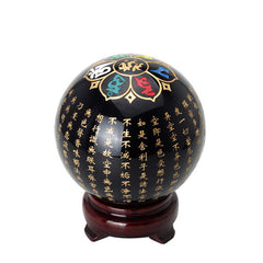 Obsidian Heart Sutra Crystal Ball