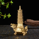 Dragon Turtle with Pagoda Statue