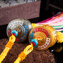 Rainbow Tibetan Prayer Wheel Charm