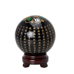 Obsidian Heart Sutra Crystal Ball