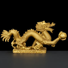 Brass Dragon Statue
