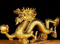 Brass Dragon Statue