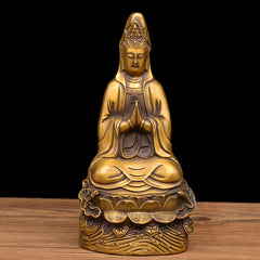 Brass Guan Yin Statue