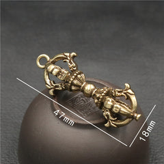 Genuine Brass Lucky Charm Keyring