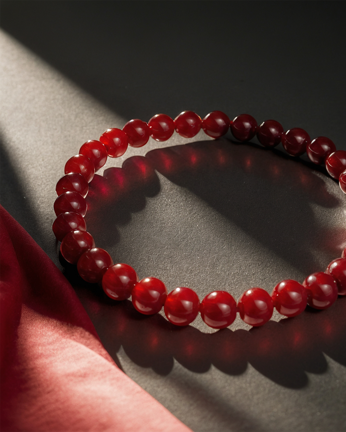 Carnelian Bracelet, detail view