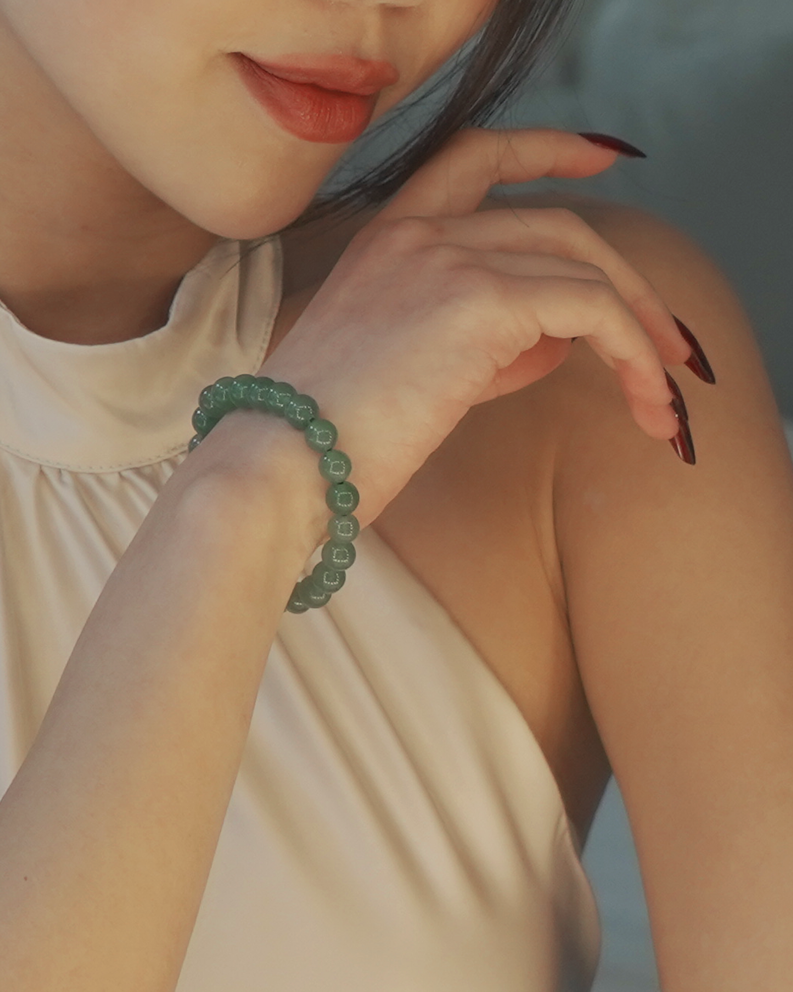 Green Aventurine Bracelet, alternate view