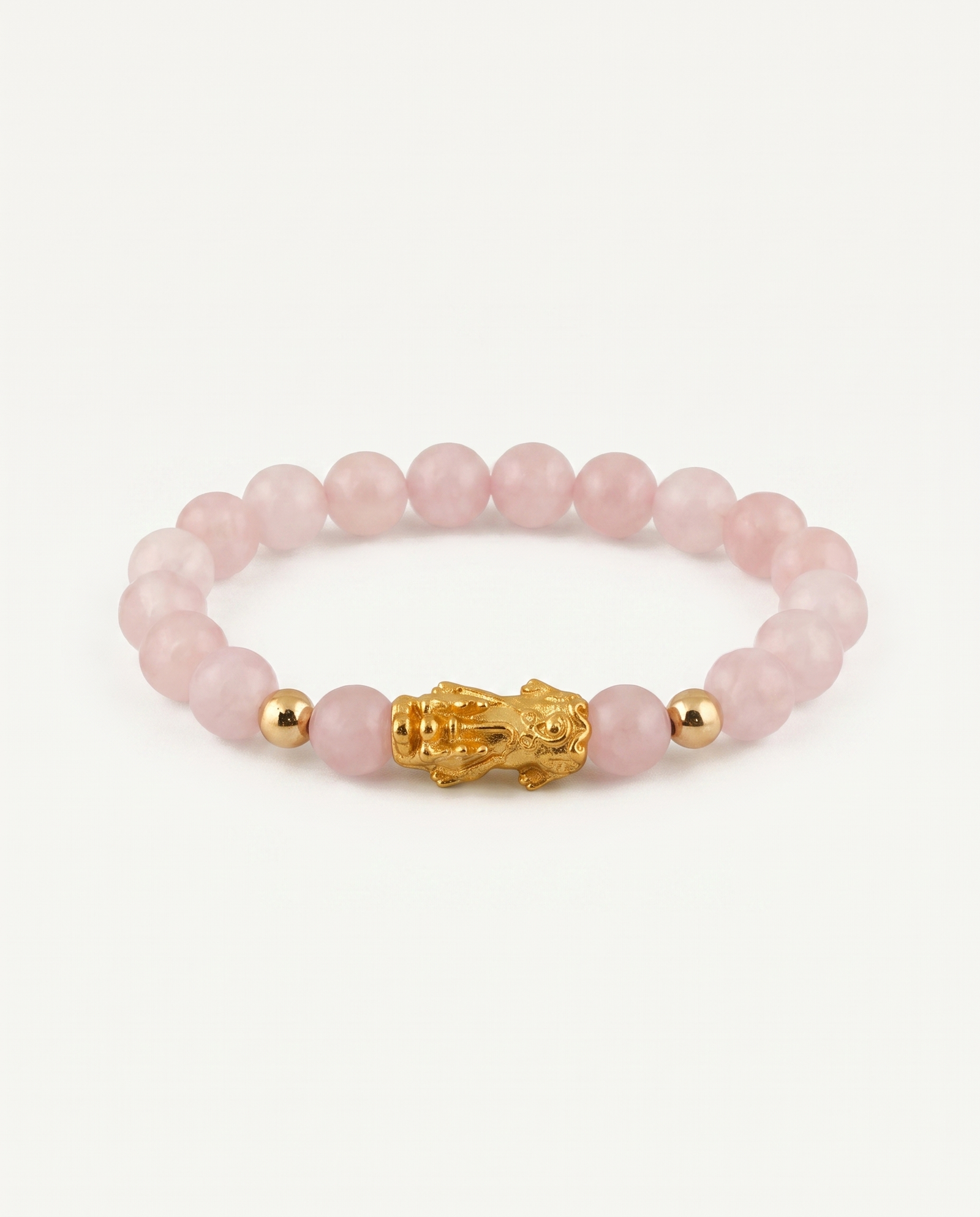 Blessing Charm | Pixiu Dragon Rose Quartz Bracelet, alternate view