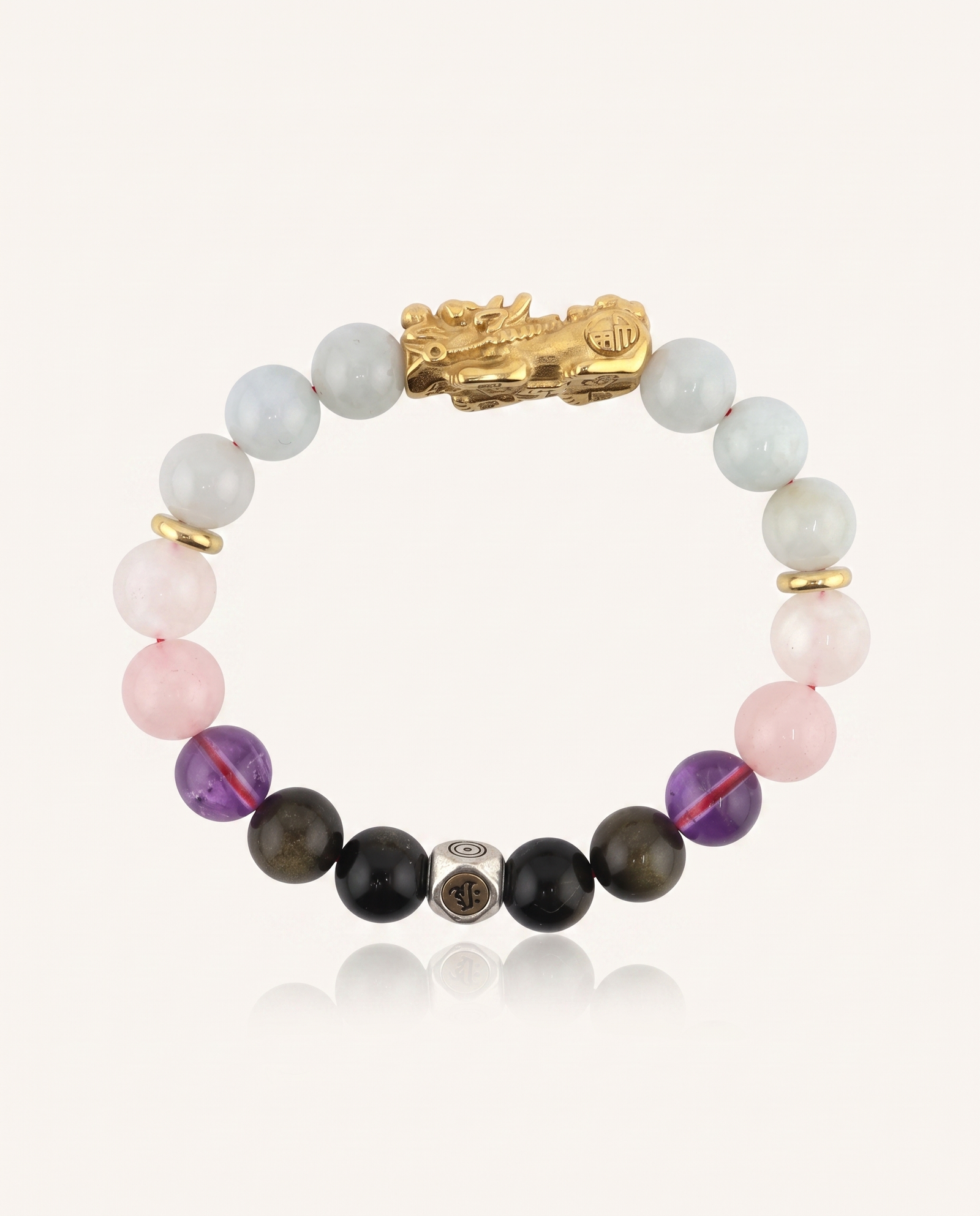 Peach Blossom Pixiu Bracelet, alternate view