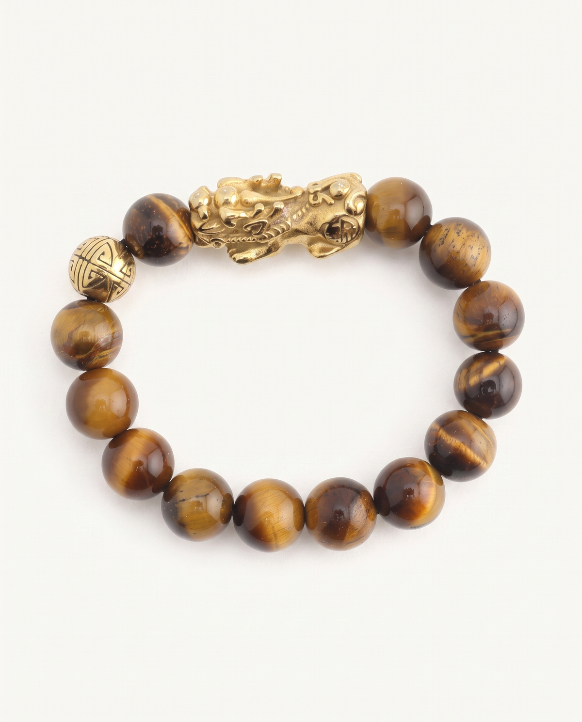 Confidence Charm | Pixiu Dragon Tiger Eye Bracelet, alternate view