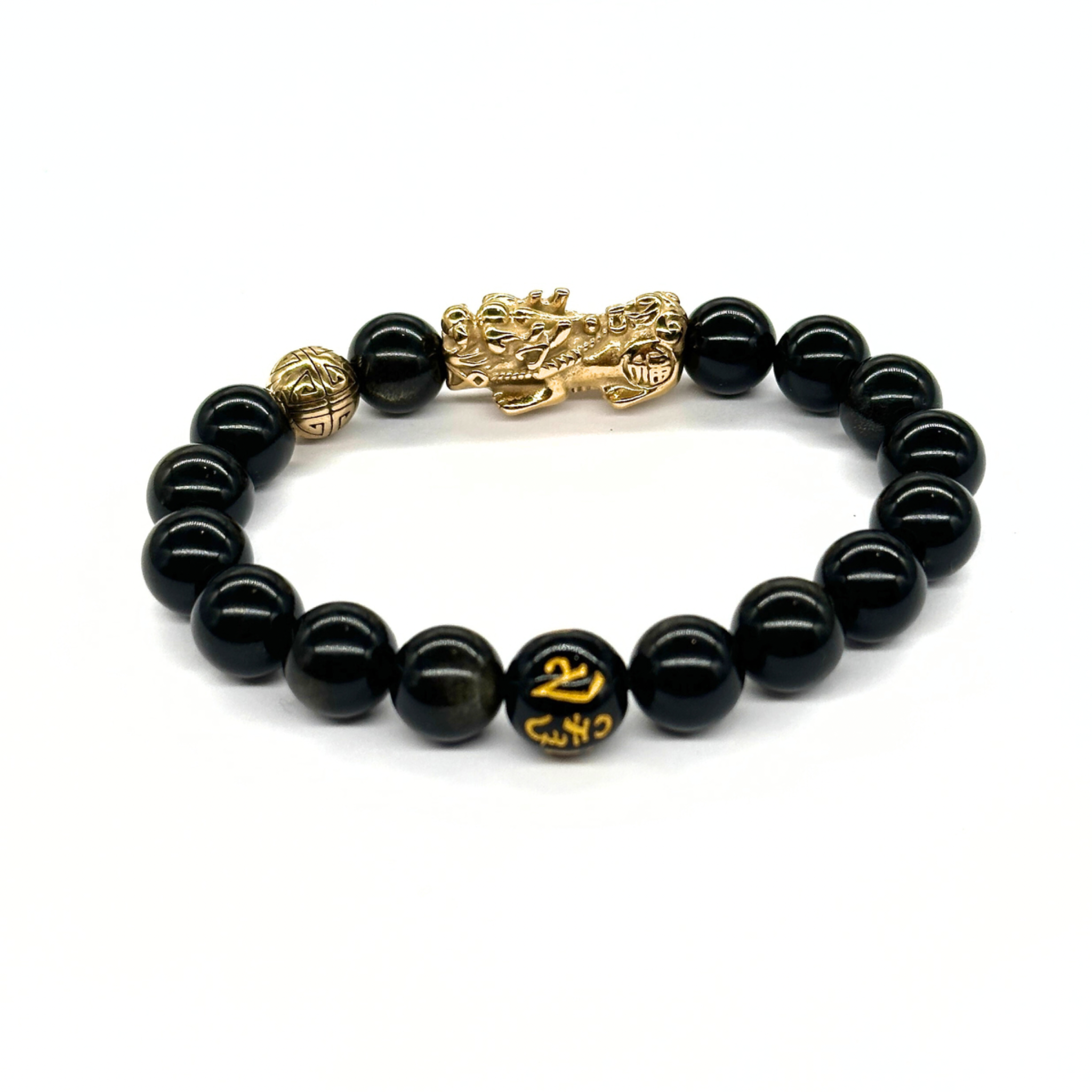 Wealth Charm | Pixiu Obsidian Bracelet