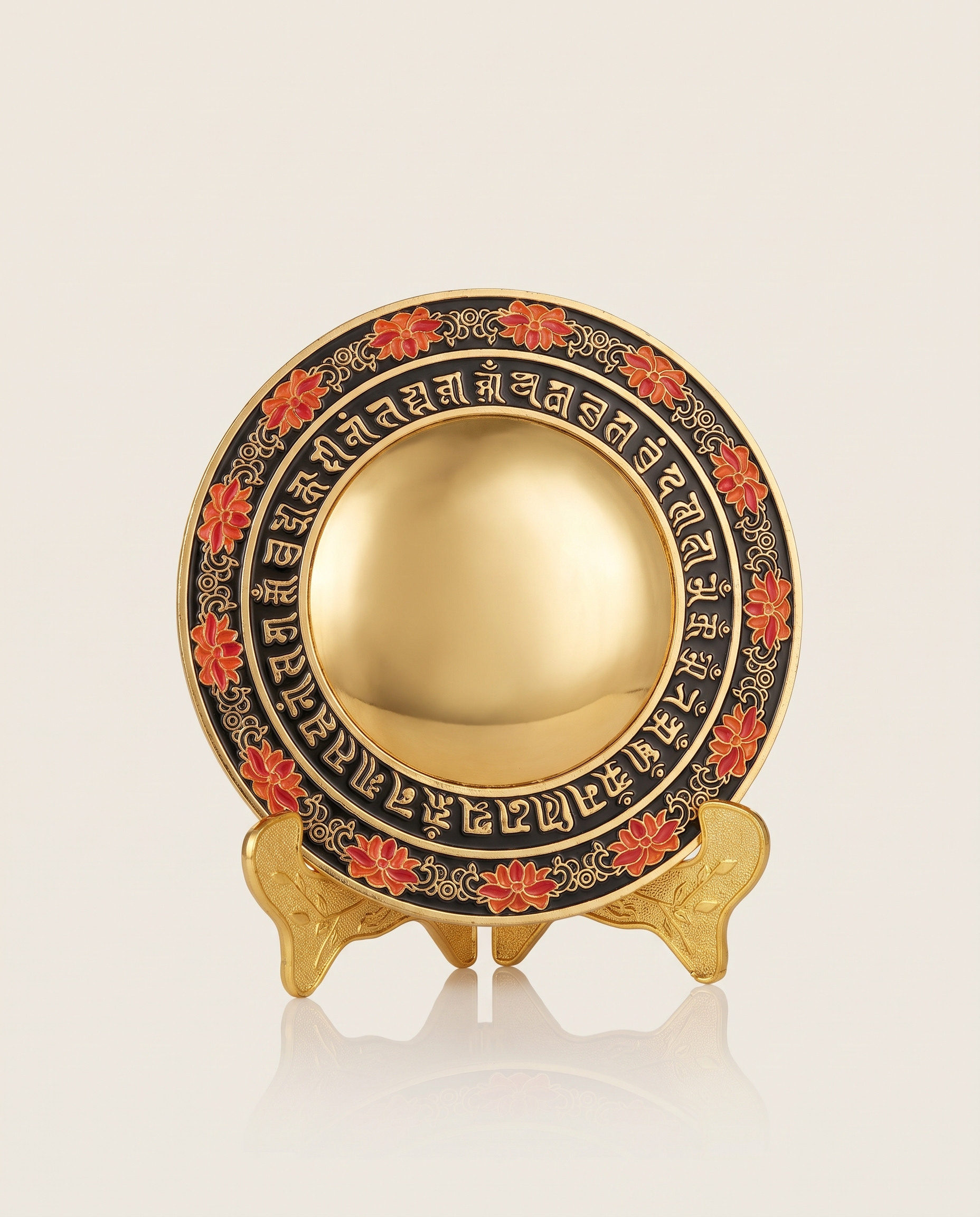 Cundi Bodhisattva Mirror with Stand