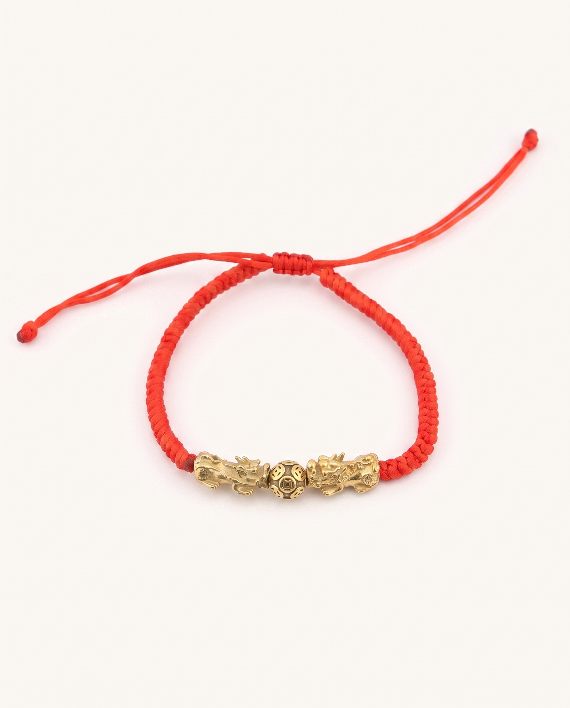 Double Pixiu Dragon Red String studio