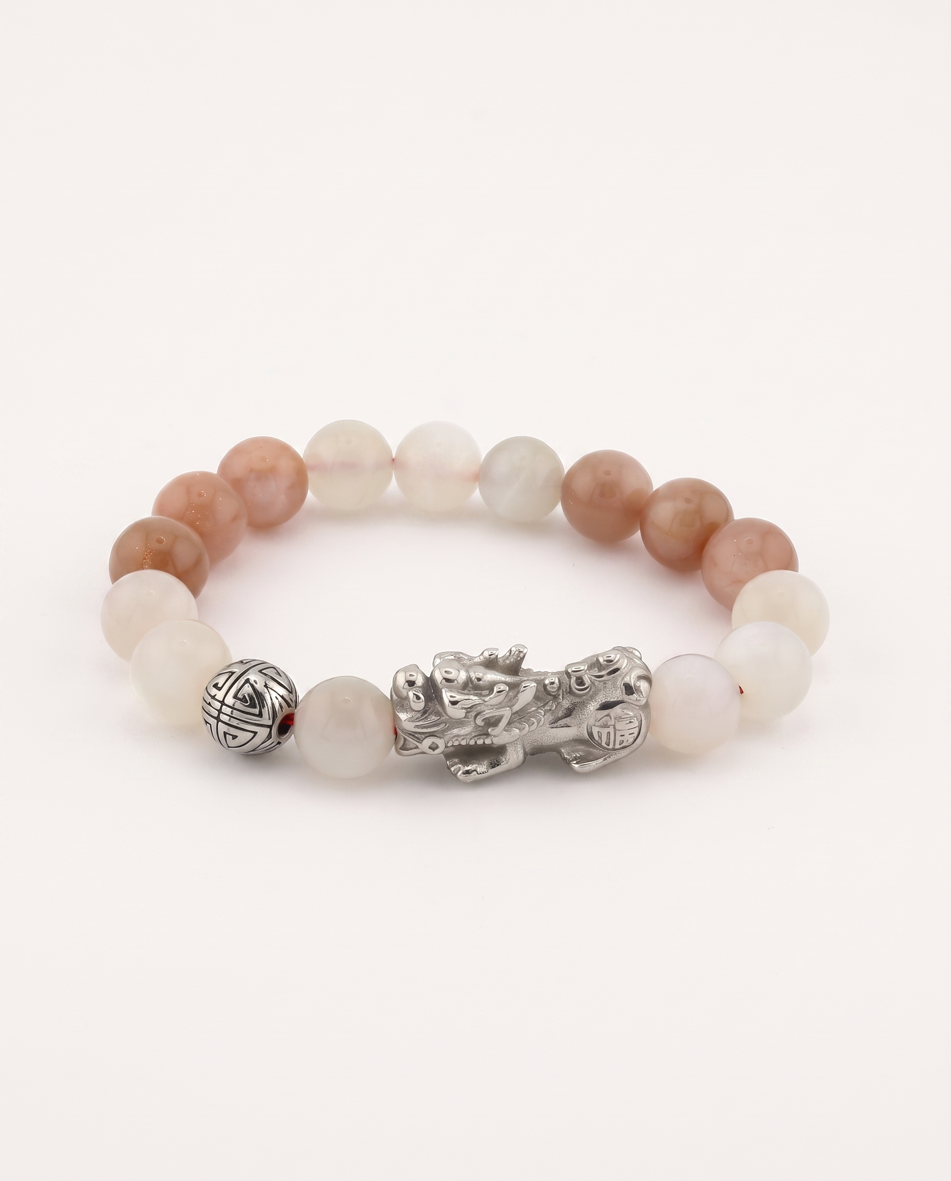 Celestial Love | Pixiu Dragon Sunstone & Moonstone Bracelet, alternate view