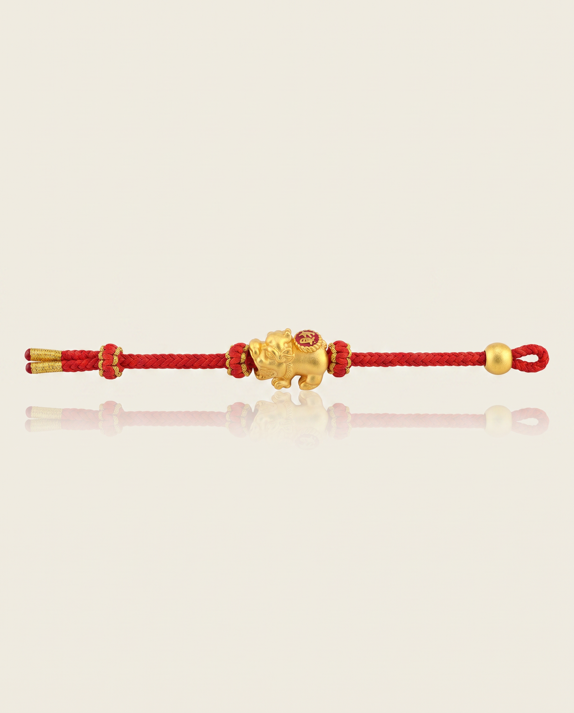 Baby Pixiu Dragon Adjustable Red String Bracelet