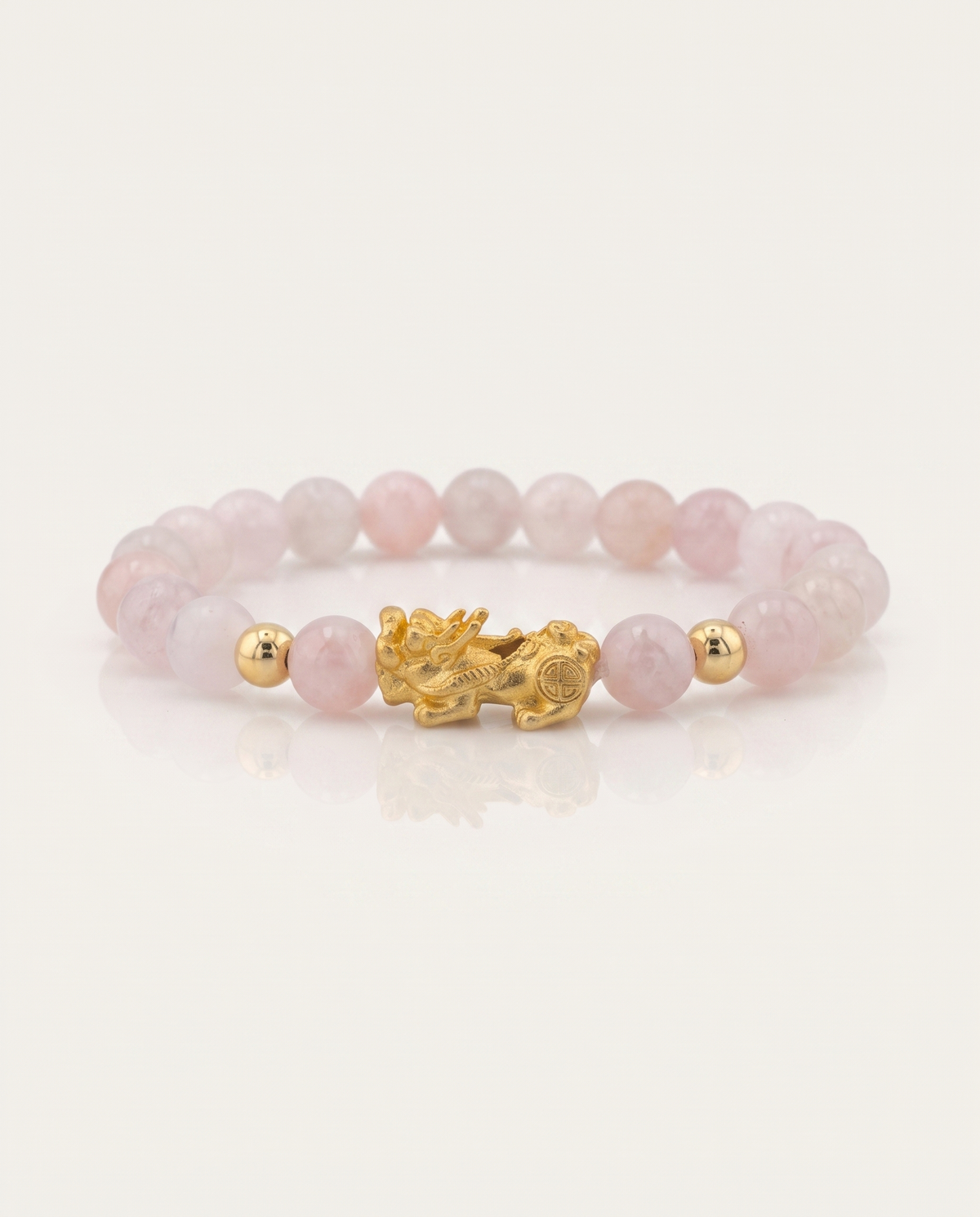 Blessing Charm | Pixiu Dragon Rose Quartz Bracelet