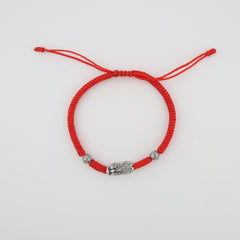 Pure Silver Pixiu Red String Bracelet