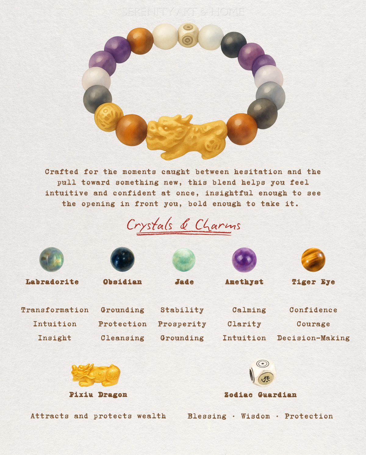 North Star Pixiu Bracelet, side view