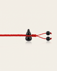 Obsidian Hulu Health Charm Red String Bracelet, alternate view
