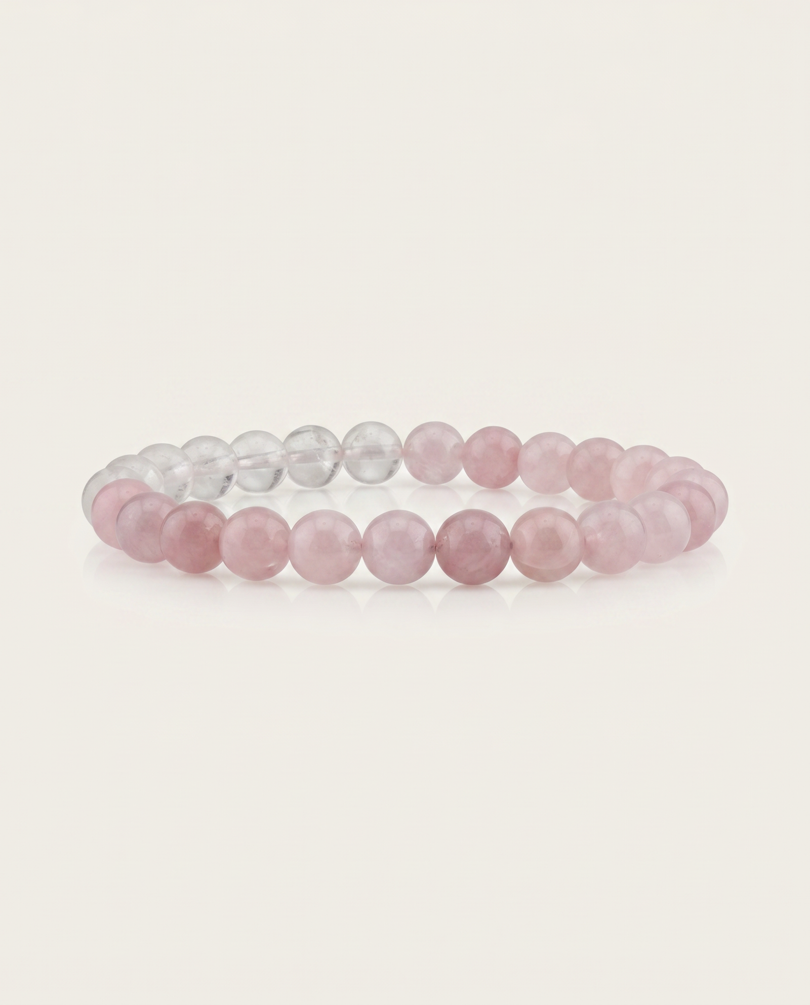 Rose & Clear Quartz Bracelet