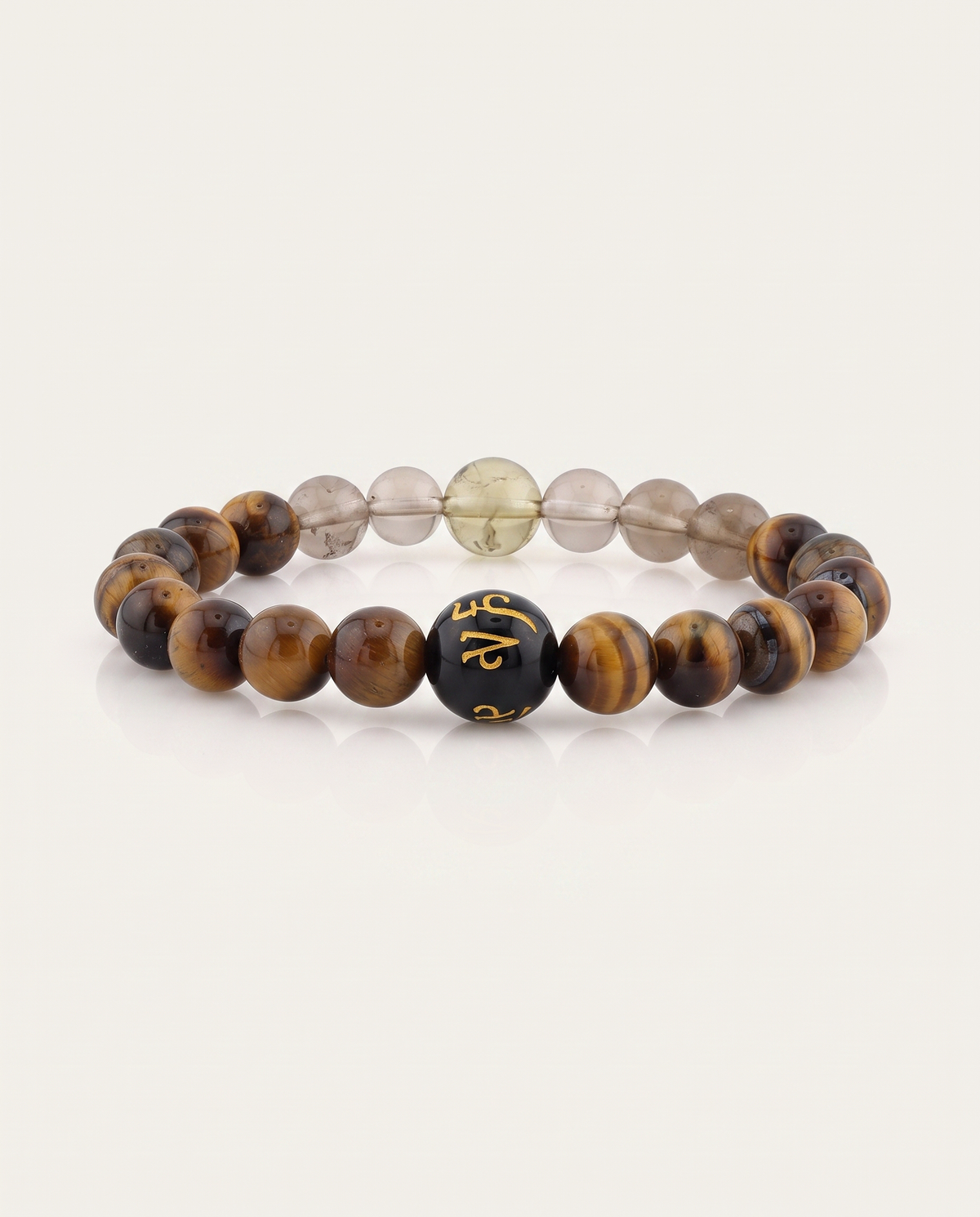 Smoky Quartz with Tiger Eye Bracelet