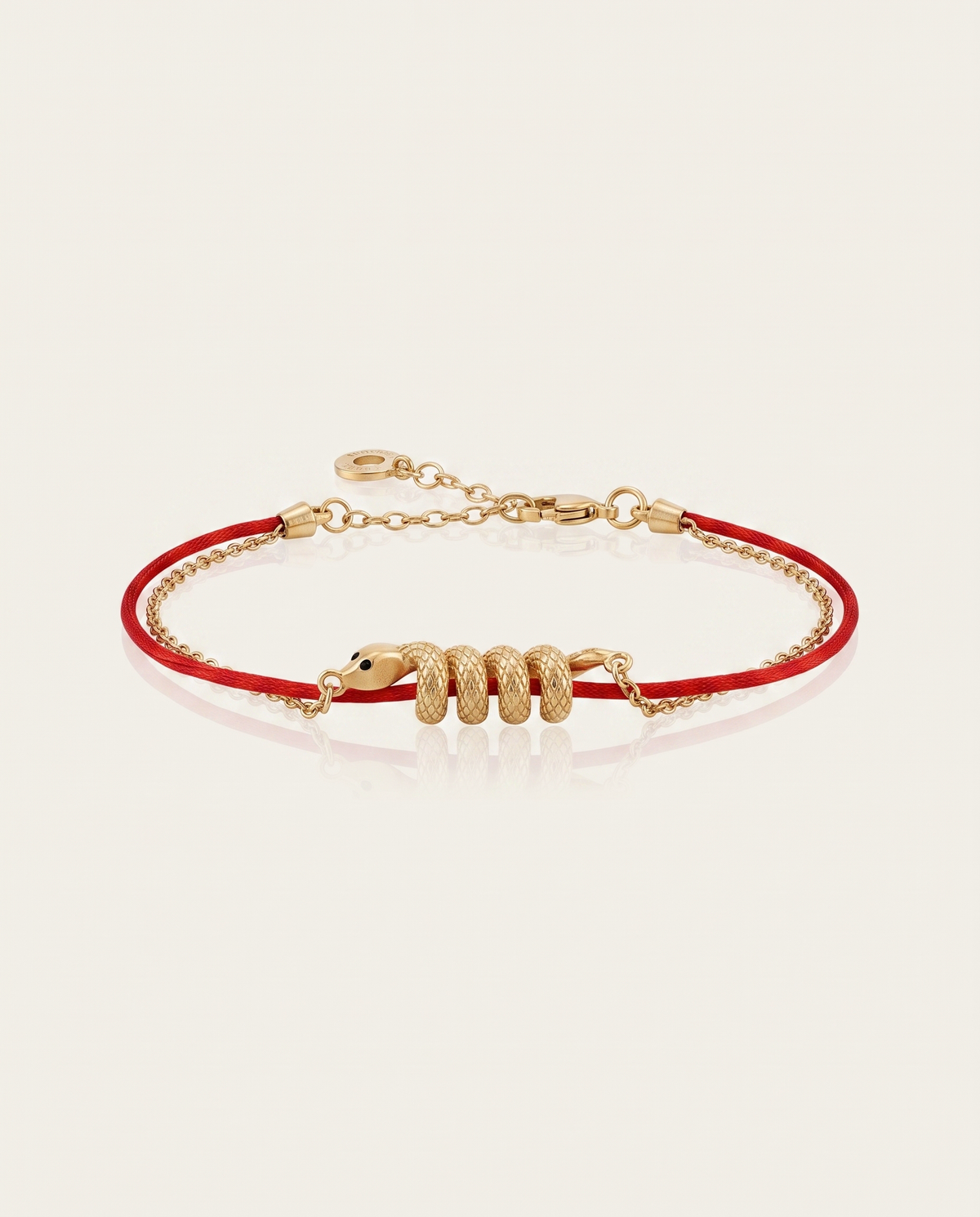 Snake Zodiac Red String Bracelet