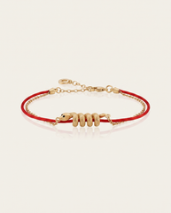 Snake Zodiac Red String Bracelet