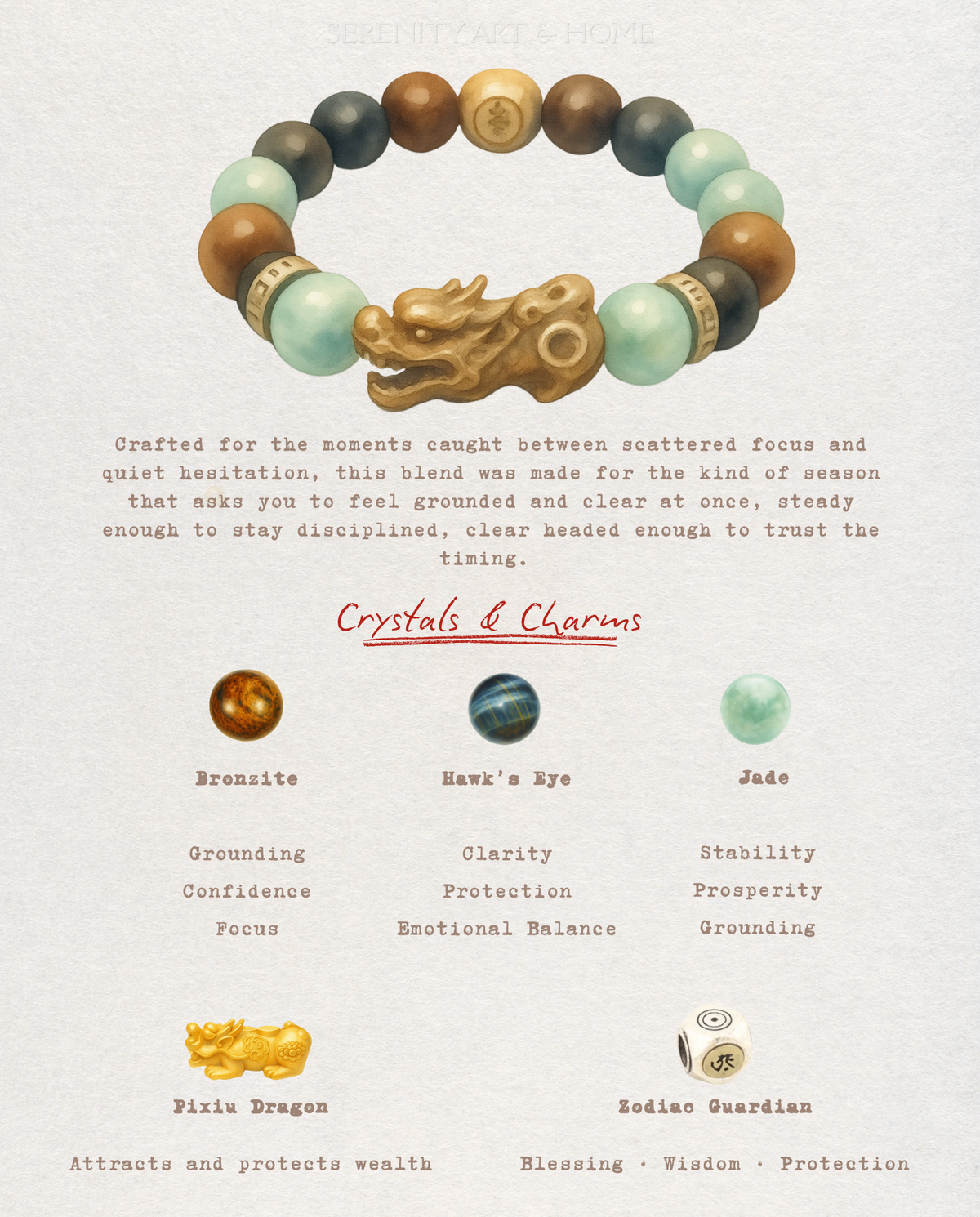 Twin Radiance Pixiu Bracelet, side view