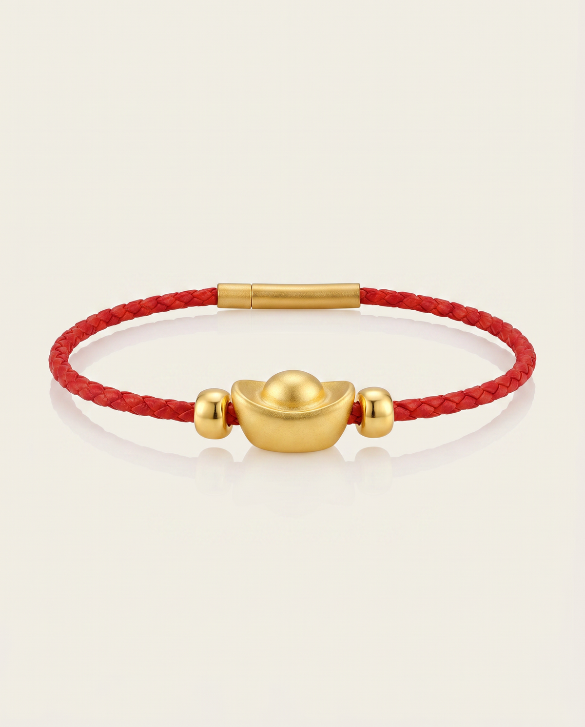 YuanBao Wealth Charm Red String Bracelet