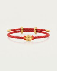 Zodiac Adjustable Red Leather String Bracelet