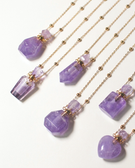 Amethyst Potion Bottle Necklace