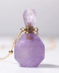 Amethyst Potion Bottle Necklace photo 3