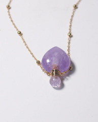 Amethyst Potion Bottle Necklace photo 4