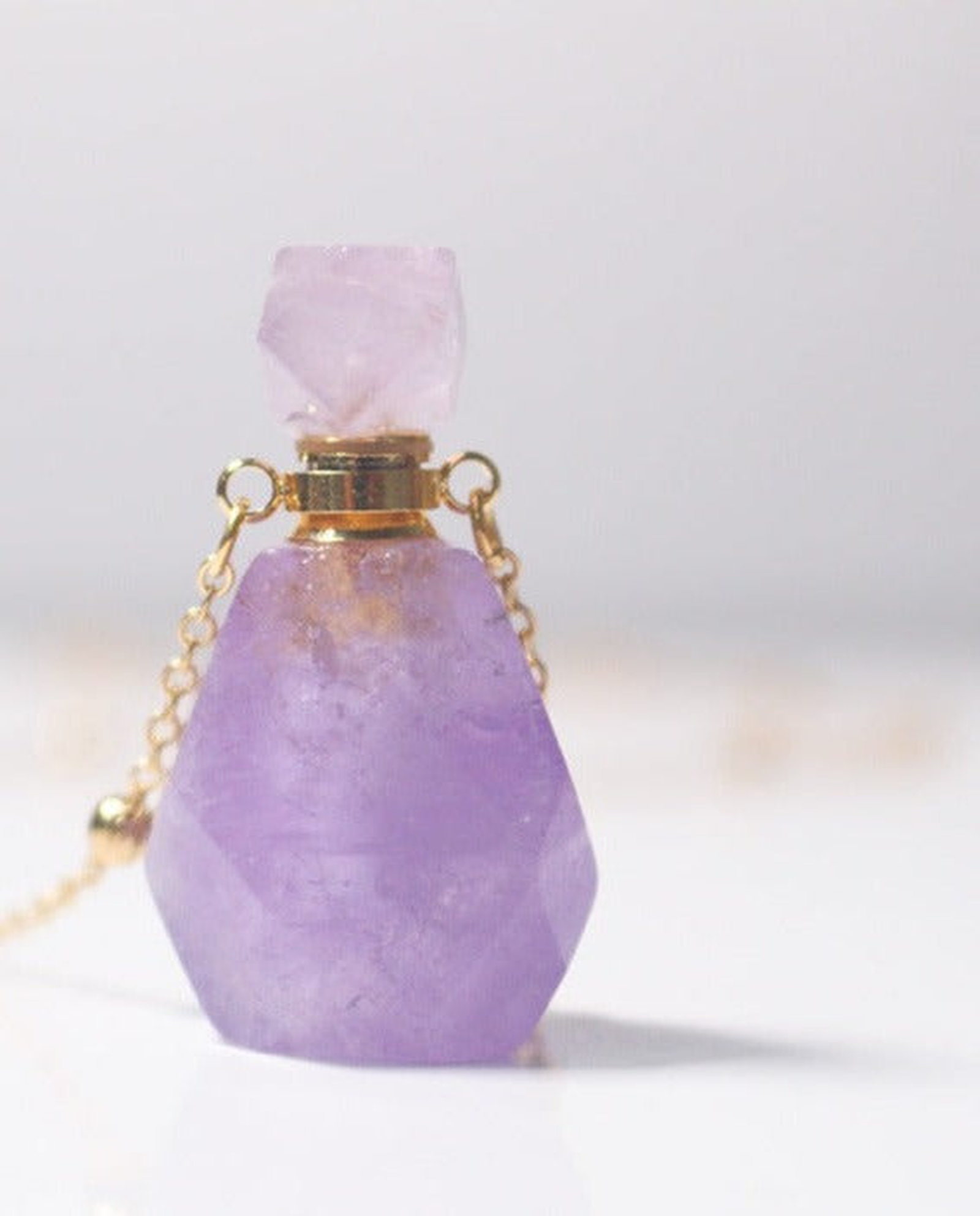 Amethyst Potion Bottle Necklace photo 5