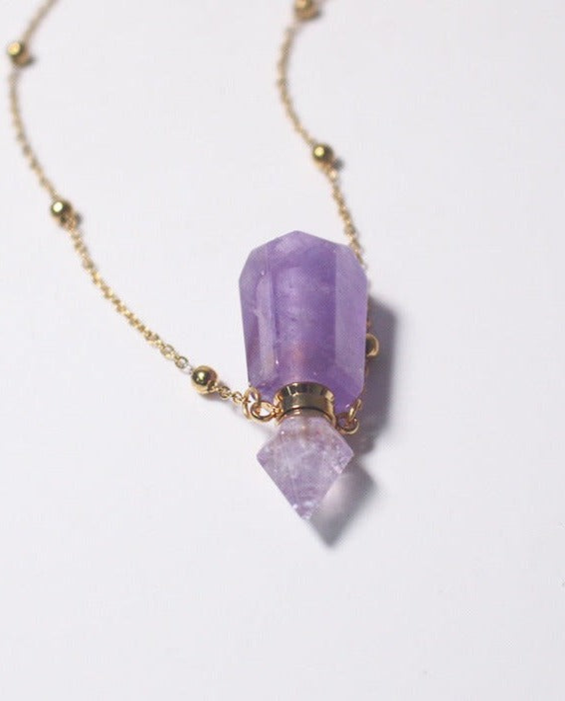 Amethyst Potion Bottle Necklace photo 6