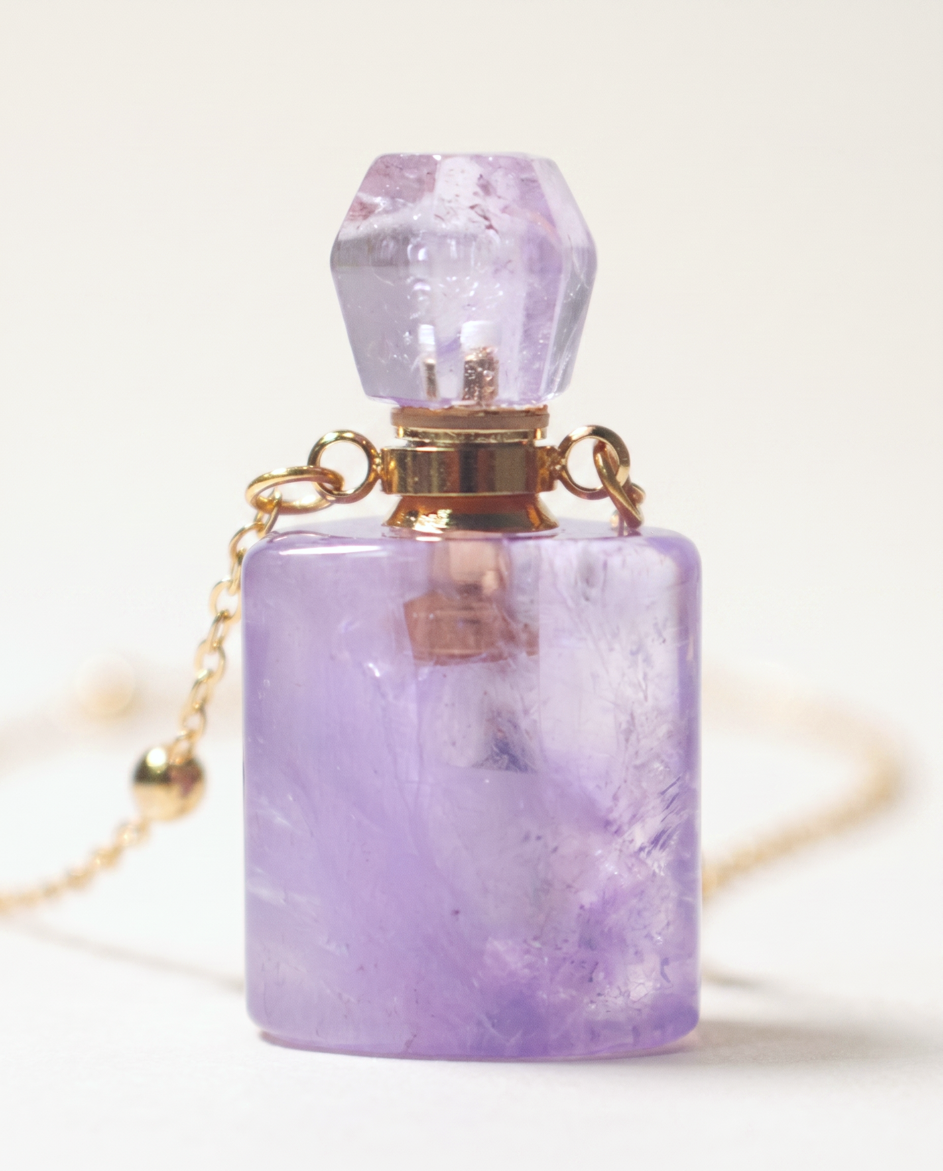 Amethyst Potion Bottle Necklace photo 7