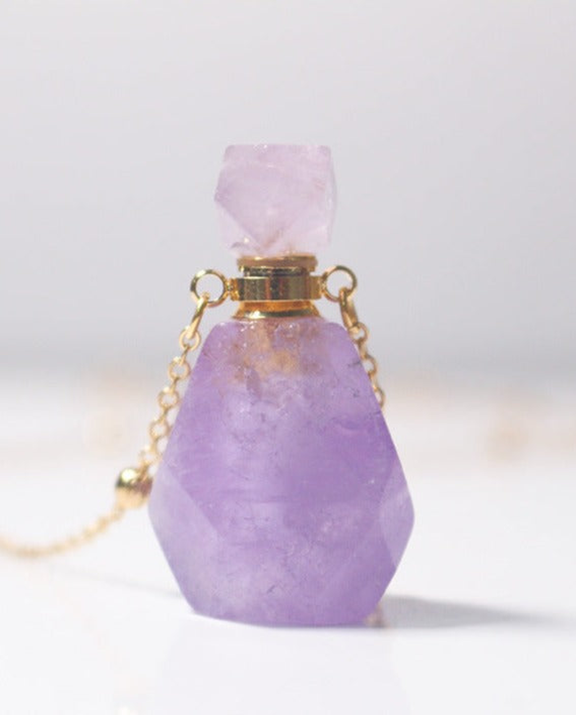 Amethyst Potion Bottle Necklace photo 9