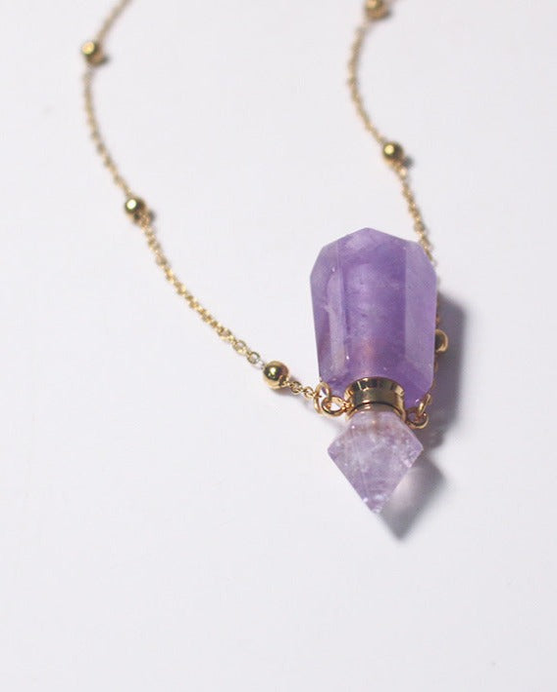 Amethyst Potion Bottle Necklace photo 10