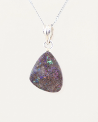 Ancient Tear Solid Australian Opal Necklace