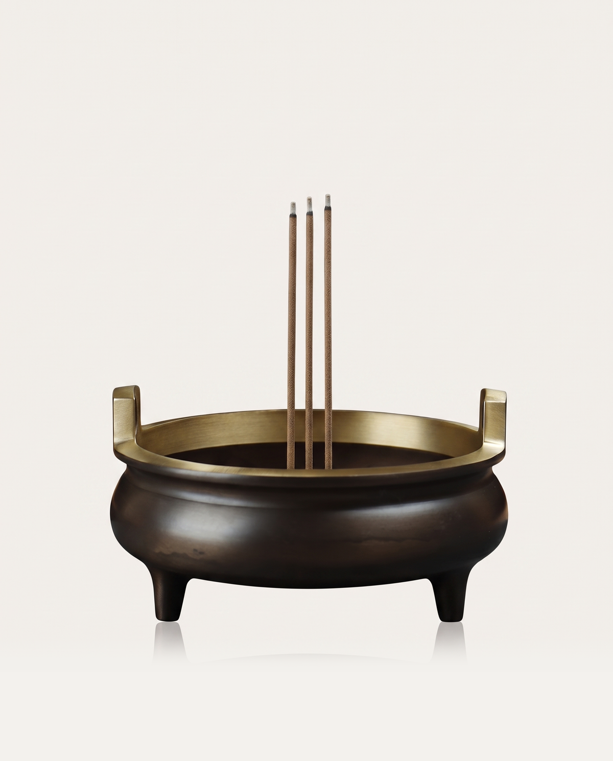 Black Brass Tripod Incense Censer
