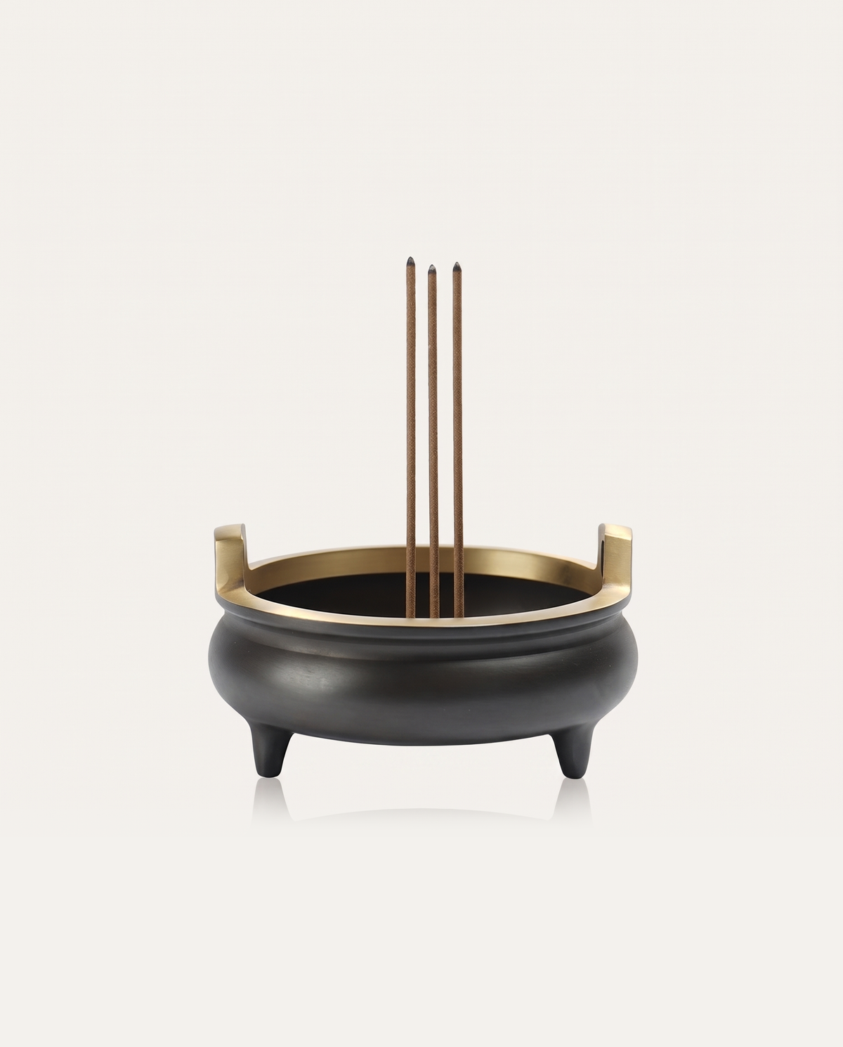 Black Brass Tripod Incense Censer