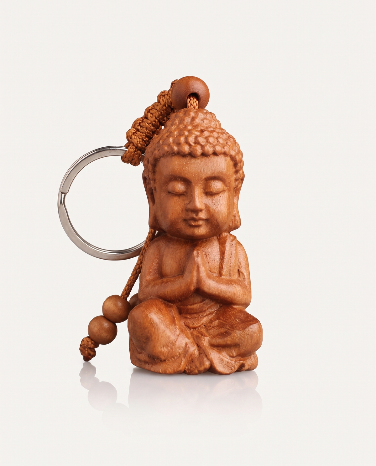 Carved Peachwood Keyring