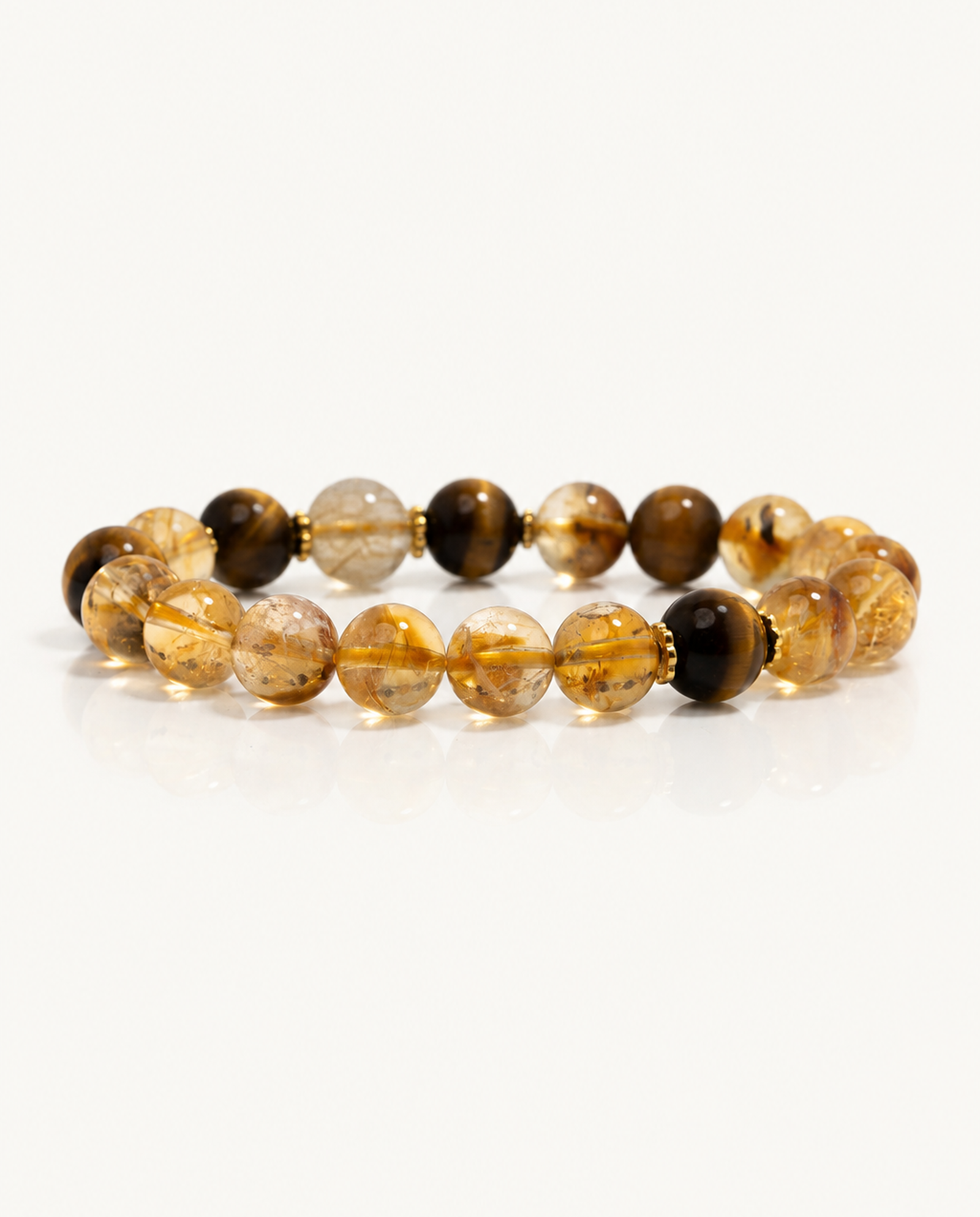 Citrine & Tiger Eye Bracelet studio hero shot