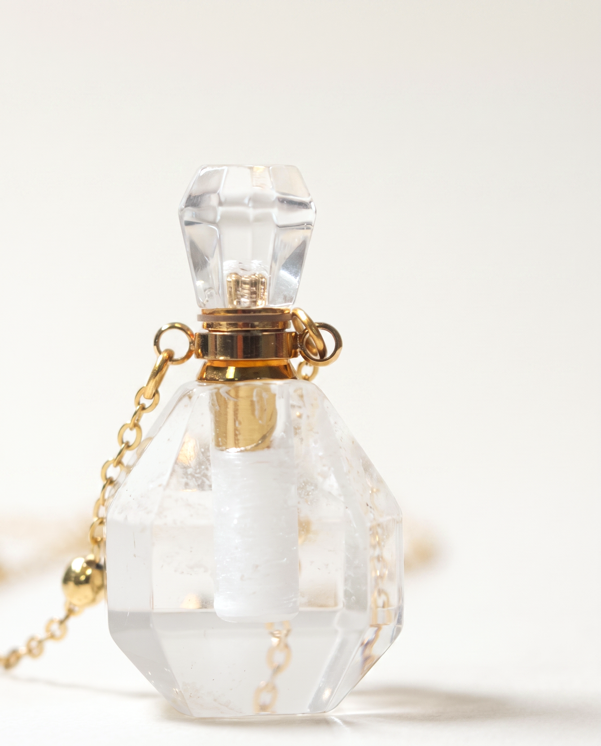 Clear Quartz Potion Bottle Necklace photo 2