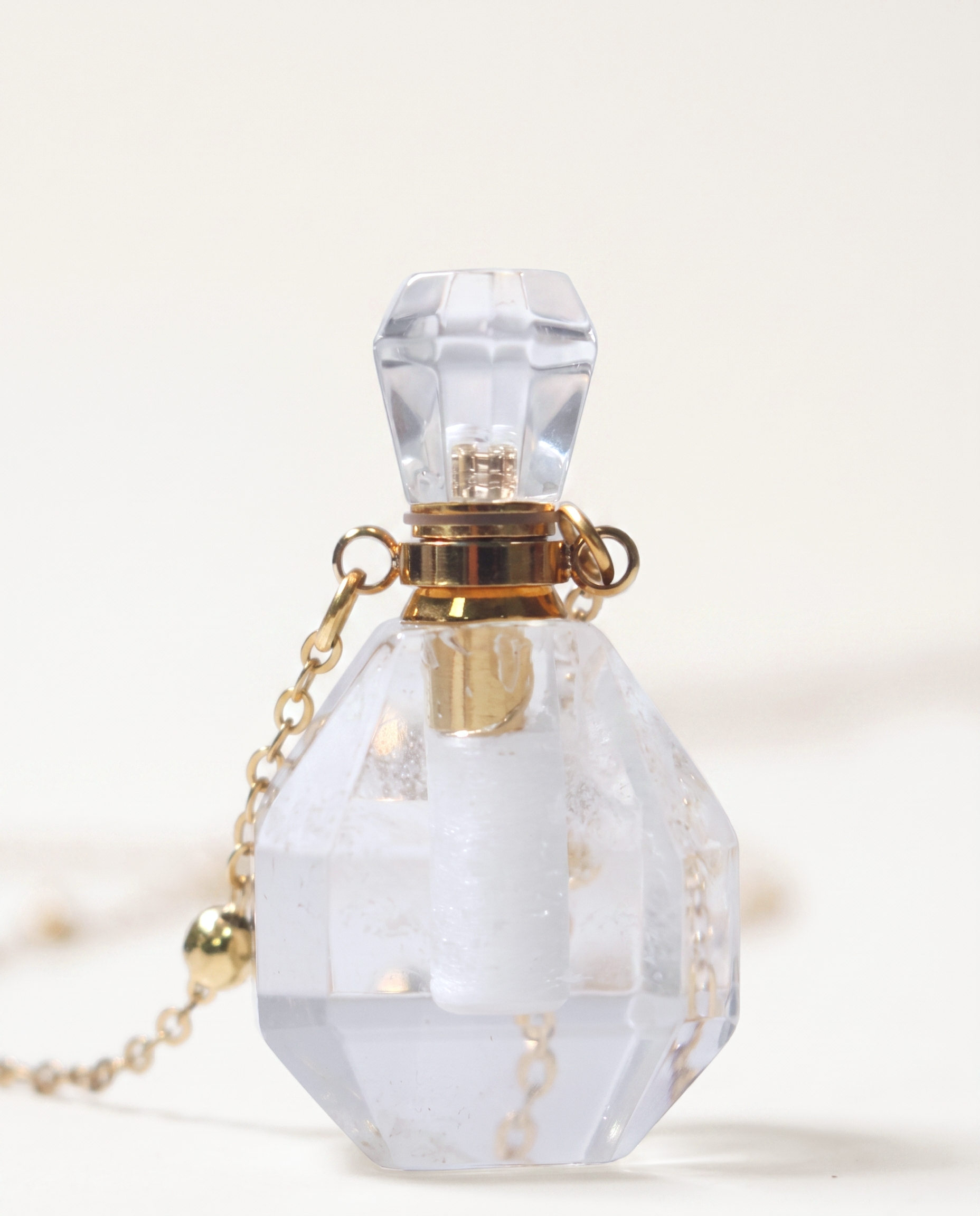Clear Quartz Potion Bottle Necklace photo 6