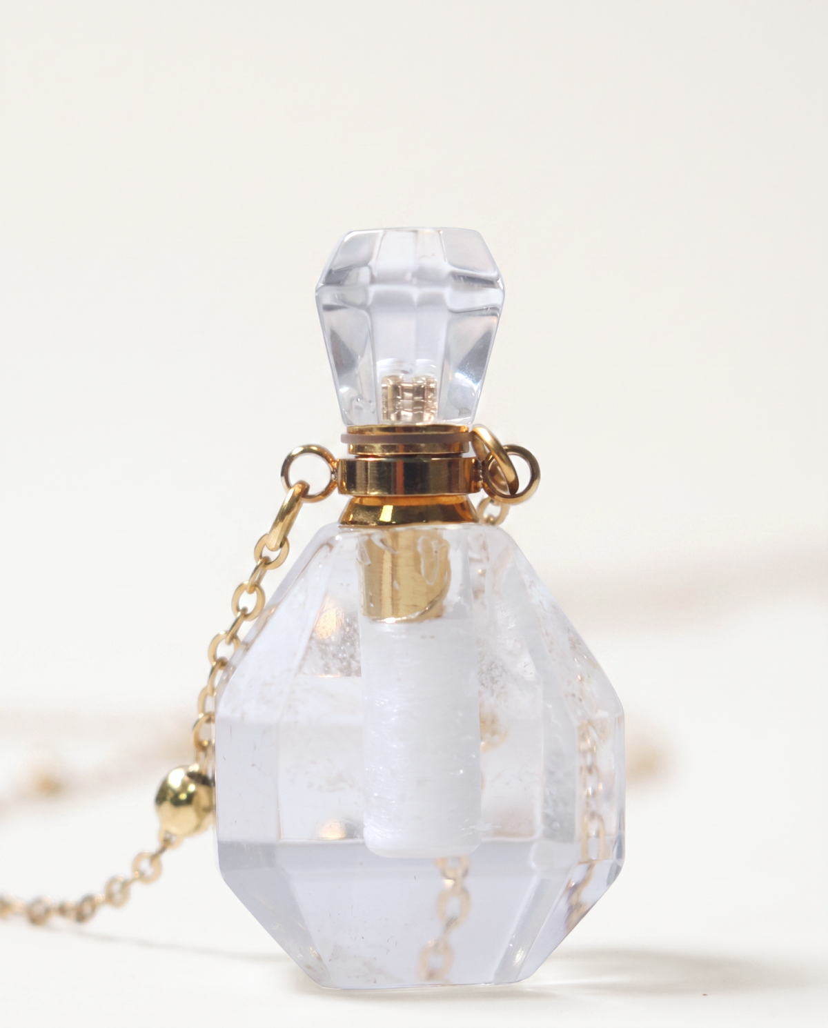 Clear Quartz Potion Bottle Necklace photo 6