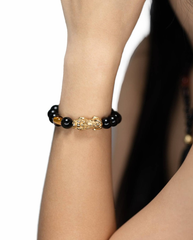Courage Charm | Pixiu Dragon Obsidian & Tiger Eye Bracelet photo 4