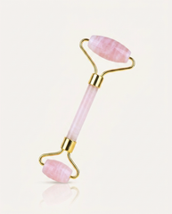 Crystal Face Roller — Rose Quartz